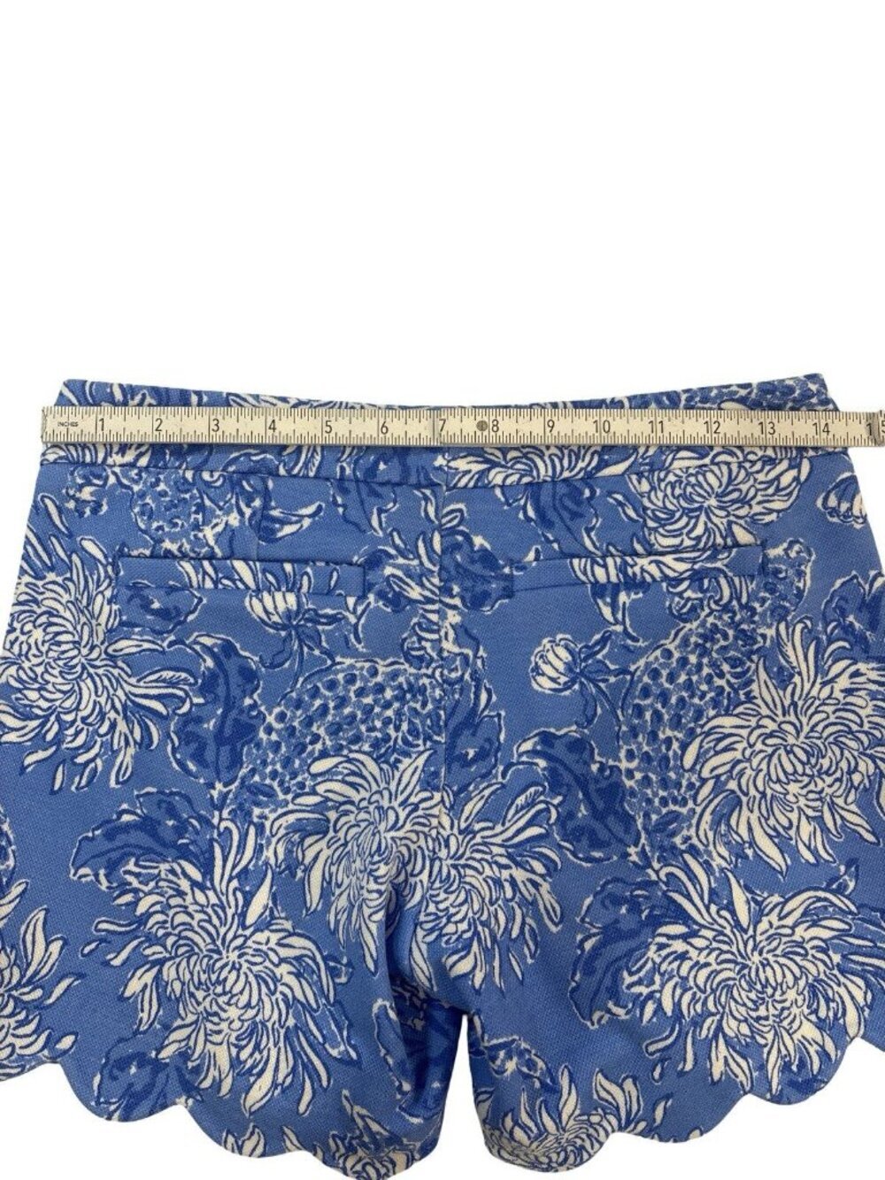 Lilly Pulitzer Buttercup Knit Short Boca Blue Croc And Lock It Size 00 - Picture 3 of 7